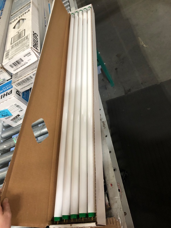 Photo 2 of 32-Watt 4 ft.Alto Linear T8 Fluorescent Tube Light Bulb, Cool White (4100K) (10-Pack)