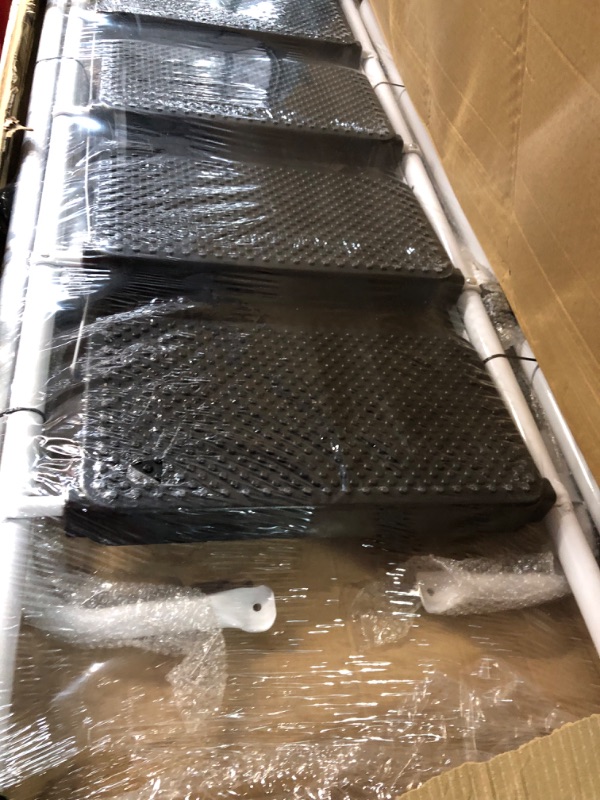 Photo 1 of HBTower 4 Step Ladder with Handrails, 330 lbs Folding Step Stool 