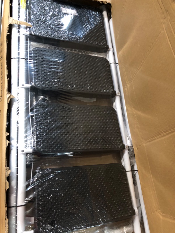 Photo 1 of HBTower 4 Step Ladder with Handrails, 330 lbs Folding Step Stool 