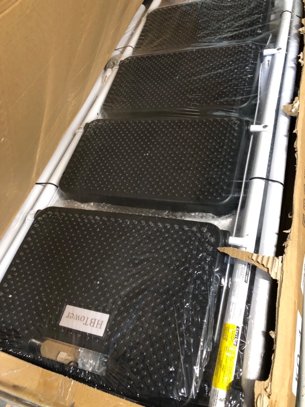 Photo 1 of HBTower 4 Step Ladder with Handrails, 330 lbs Folding Step Stool 