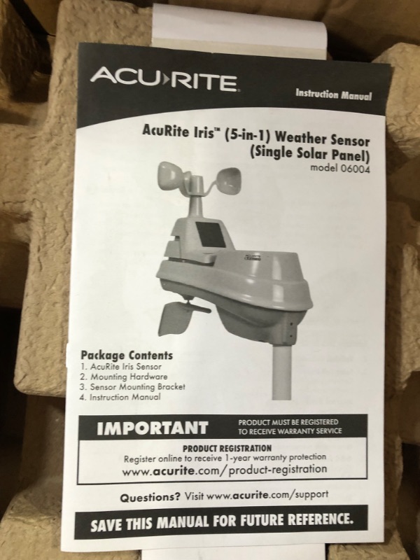 Photo 4 of AcuRite Iris (5-in-1) Wireless Indoor/Outdoor Weather Station 