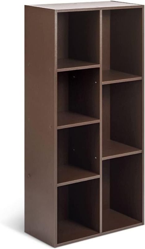 Photo 1 of 
Amazon Basics 7 Cube Organizer Bookcase, Espresso, 9.3 x 19.5 x 41.7 in