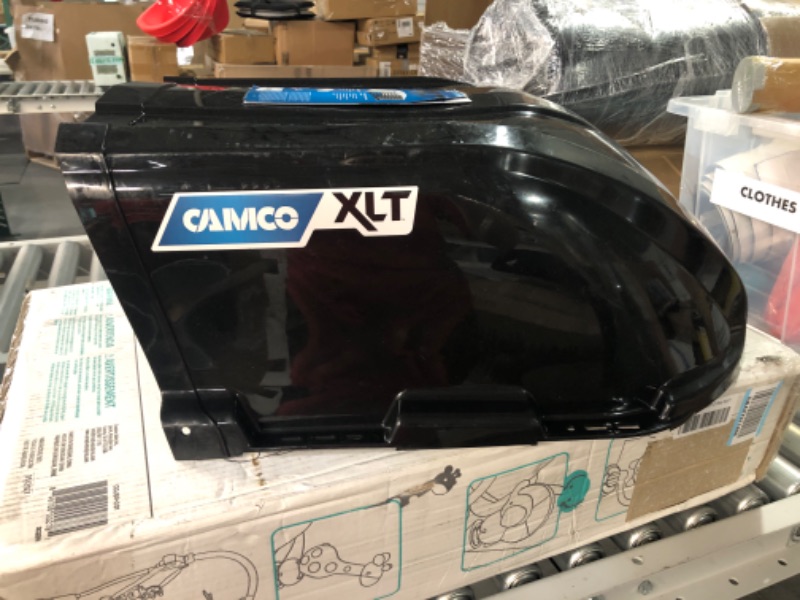 Photo 2 of Camco XLT High Flow Roof Vent Cover, Opens for Easy Cleaning, Aerodynamic Design, Easily Mounts to RV with Included Hardware-Black (40456) Black Standard Packaging XLT