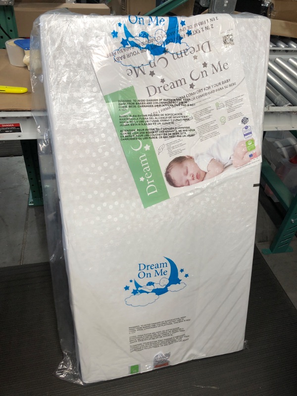 Photo 2 of Dream On Me Honeycomb Orthopedic Firm Fiber Standard Baby Crib Mattress | Greenguard Gold certified | 10 Year warranty | 5” Fiber Core Optimum Support | Infant and Toddler Mattress | Waterproof Cover