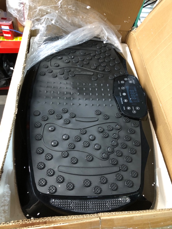 Photo 2 of *** SEE NOTES ** nimto Vibration Plate Exercise Machine Whole Body Workout Vibration Fitness Platform for Home Fitness & Weight Loss + BT + Remote, 99 Levels Black