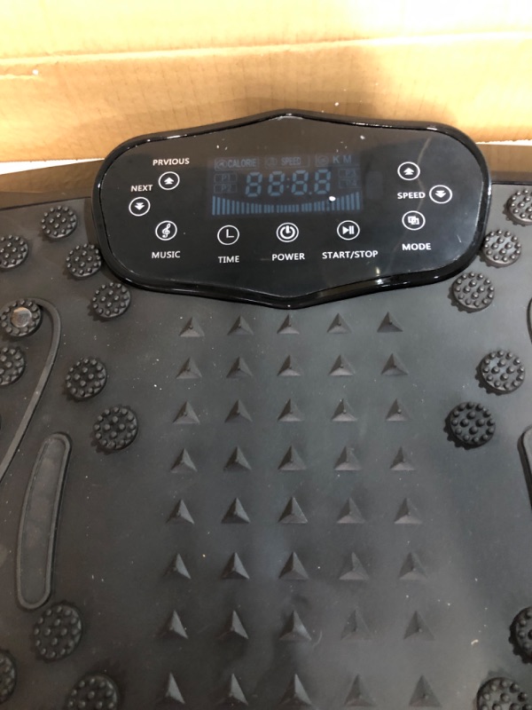 Photo 3 of *** SEE NOTES ** nimto Vibration Plate Exercise Machine Whole Body Workout Vibration Fitness Platform for Home Fitness & Weight Loss + BT + Remote, 99 Levels Black