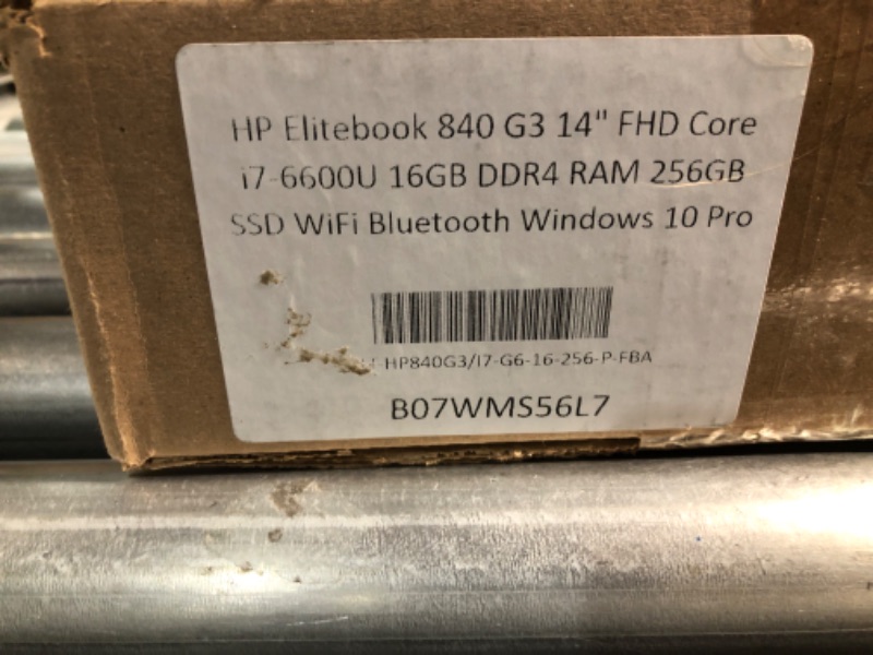 Photo 4 of HP Elitebook 840 G3 Business Laptop Computer: 14 FHD/ Intel Core i7-6600U up to 3.4GHz/ 16GB DDR4 RAM/ 256GB SSD/ 802.11ac WiFi/ Bluetooth 4.2/ USB Type-C/ Windows 10 Professional (Renewed) 16GB+256GB SDD