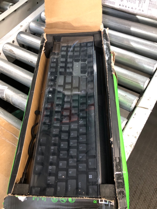 Photo 2 of Razer BlackWidow V3 Mechanical Gaming Keyboard: Green Mechanical Switches - Tactile and Clicky - Chroma RGB Lighting - Compact Form Factor - Programmable Macro Functionality