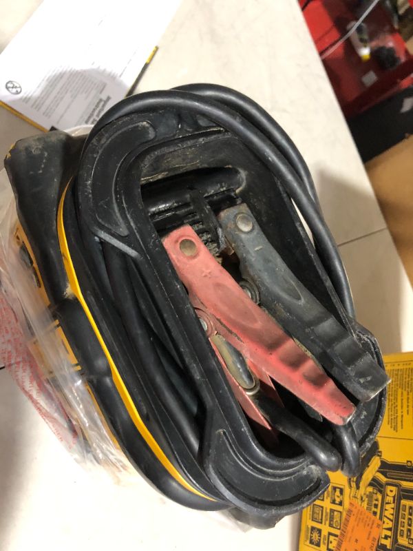 Photo 5 of **EXTREMELY USED, UNABLE TO TEST** DEWALT DXAEPS14 1600 Peak Battery Amp 12V Automotive Jump Starter/Power Station with 500 Watt AC Power Inverter, 120 PSI Digital Compressor, and USB Power