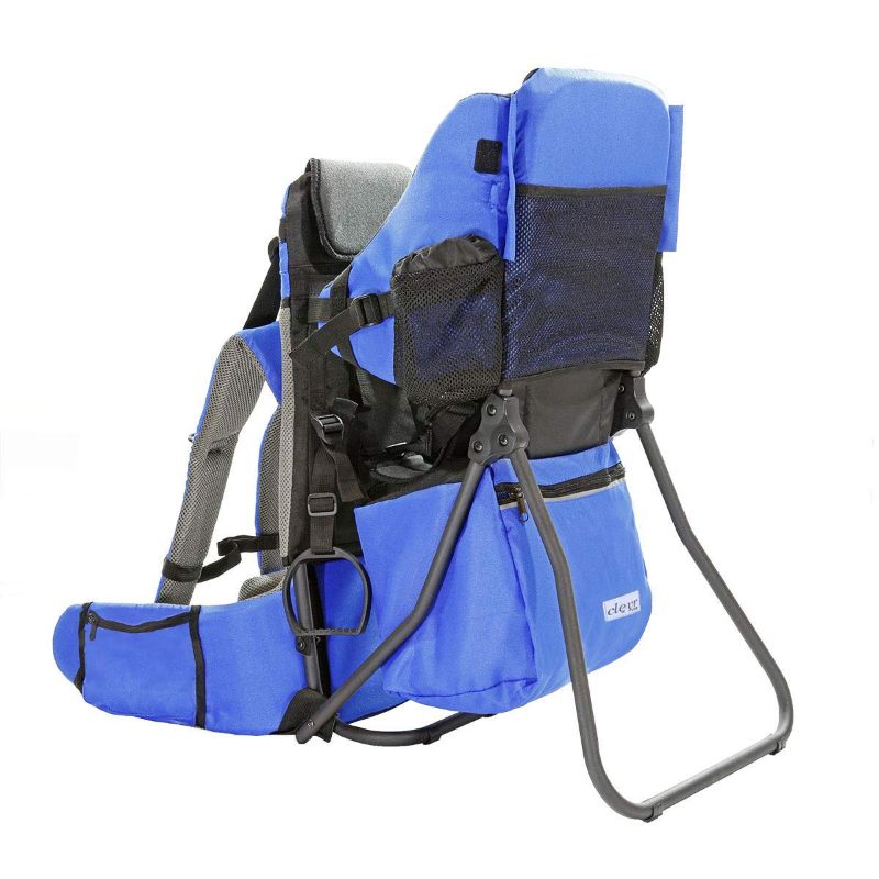 Photo 1 of ***DAMAGED - SEE NOTES***
ClevrPlus Cross Country Baby Backpack Hiking Child Carrier Toddler Blue