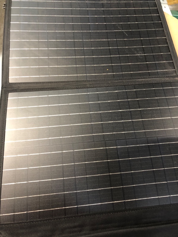 Photo 1 of WIRES ARE MISSING 
ALLPOWERS 140W Portable Solar Panel Charger for Laptop Cellphone, Waterproof IP65 Foldable Solar Panel with MC- 4, DC