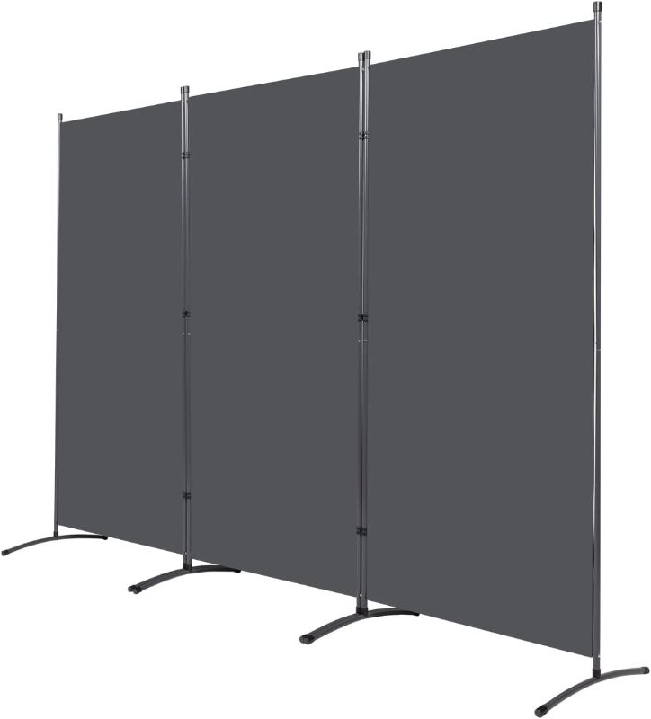 Photo 1 of **SEE NOTES**
JVVMNJLK Indoor Room Divider,Portable Office Divider,Convenient Movable(3-Panel), Folding Partition Privacy Screen for Bedroom,Dining Room, Study,102" W x 19.7" D x 71.3" H, Light blue