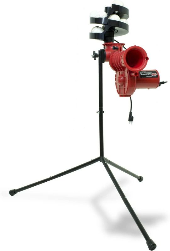 Photo 1 of **SEE NOTES**
Heater Sports Slider Lite 360 Baseball Pitching Machine for Kids, Teens, and Adults, Uses Pitching Lite Machine Baseballs & Plastic Baseballs, Includes Automatic Ballfeeder