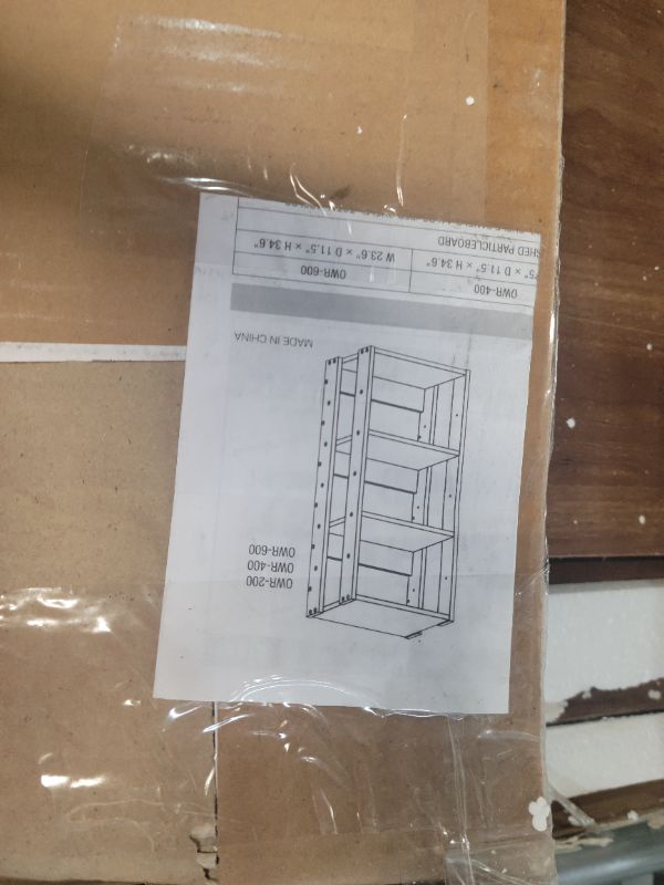 Photo 2 of **SEE NOTES**
IRIS USA OWR-400BR 3-Shelf Open Wood Shelving Unit, Medium, Brown Brown Medium Individual