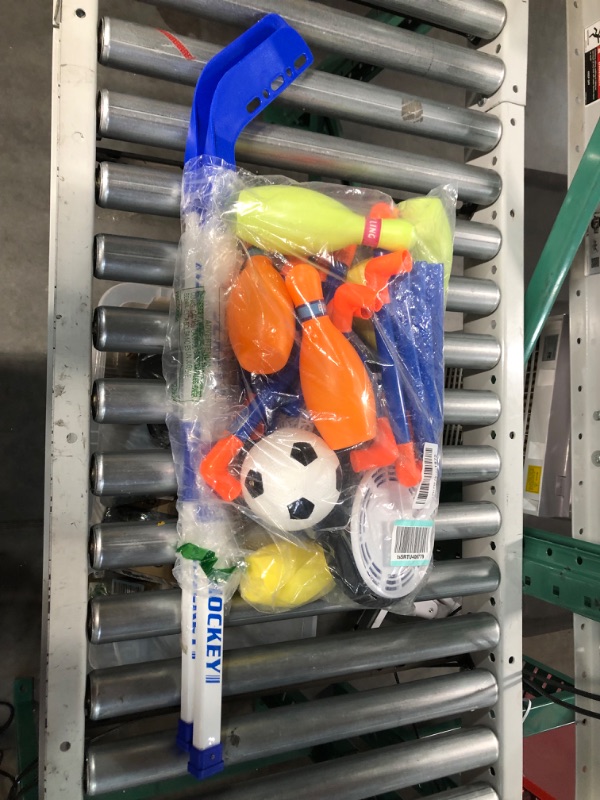 Photo 1 of Allupal 4-in-1 Hover Hockey Soccer Ball Kids Toys Set with Bowling
