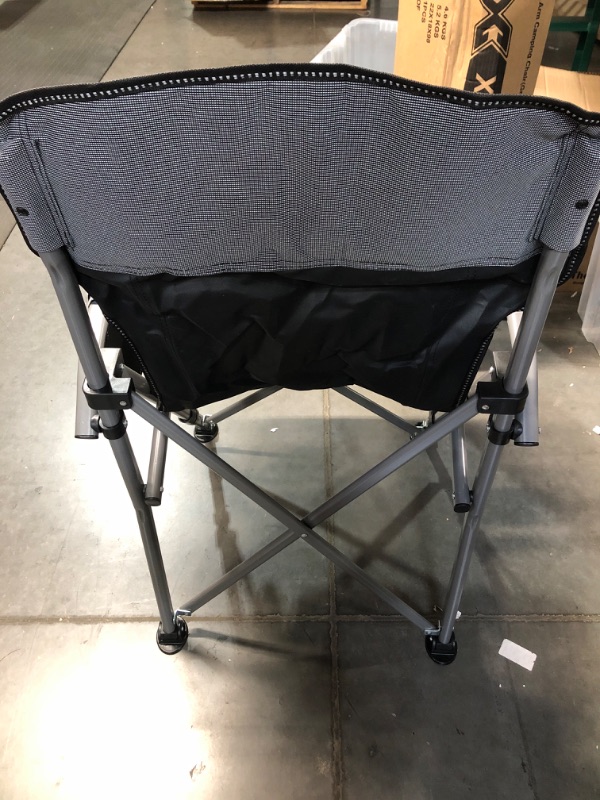 Photo 3 of *APPEARS NEW* XGEAR Camping Chair with Padded Armrest, , Support to 400 lbs(Grey)