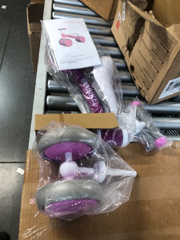 Photo 3 of *APPEARS NEW* Baby Balance Bike Toys for 1 Year Old (Purple)