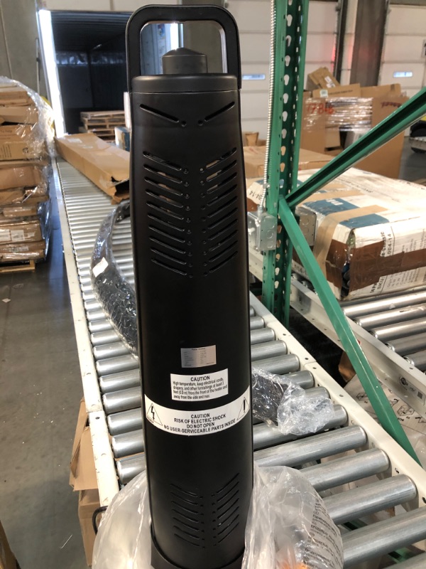 Photo 1 of **USED** Patio Heater, Portable Electric Heater, 1200W, with 60°Oscillating, 180min Timer, Tip-over Protection
