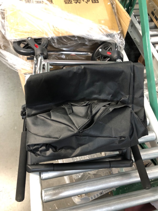 Photo 3 of *GENTLY USED* Lightweight Transport Wheelchair with Adjustable Armrests, Handbrake and Cushions, Portable and Foldable, 220-pound Load-Bearing