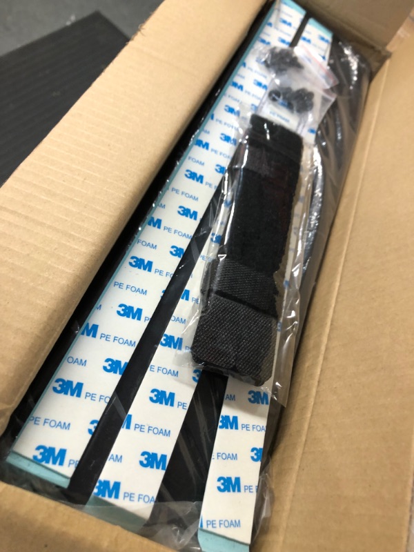 Photo 1 of No Drill Under Desk Cable Management Tray (Pack of 2), Black