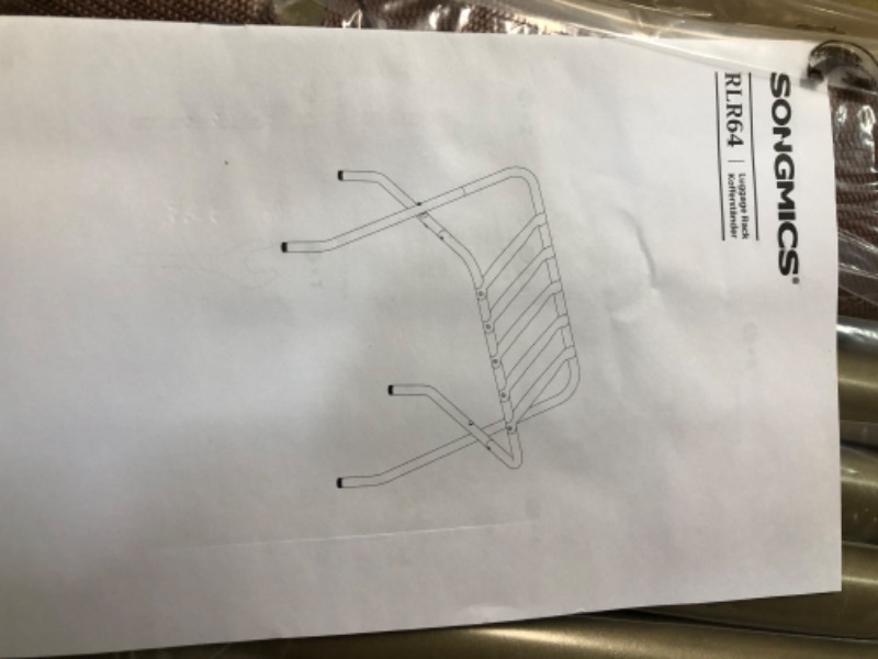 Photo 3 of (Pack of 2) SONGMICS Luggage Rack 