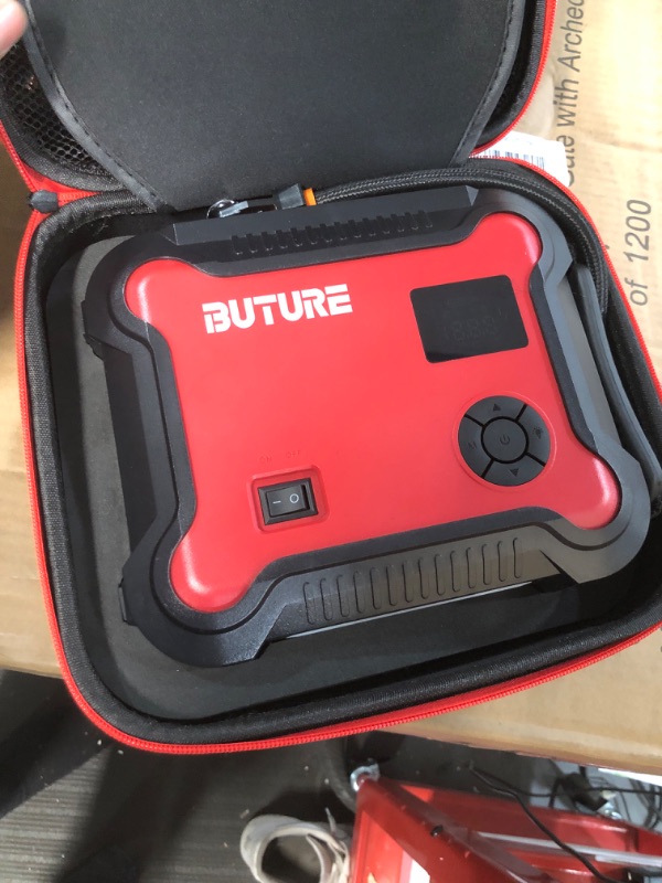 Photo 2 of Portable Car Jump Starter with Air Compressor, BUTURE 150PSI 3500A 26800mAh Battery Booster Pack (All Gas/8.0L Diesel) Digital Tire Inflator, Fast Battery Charger 3.0 with 160W DC Out, Emergency Light