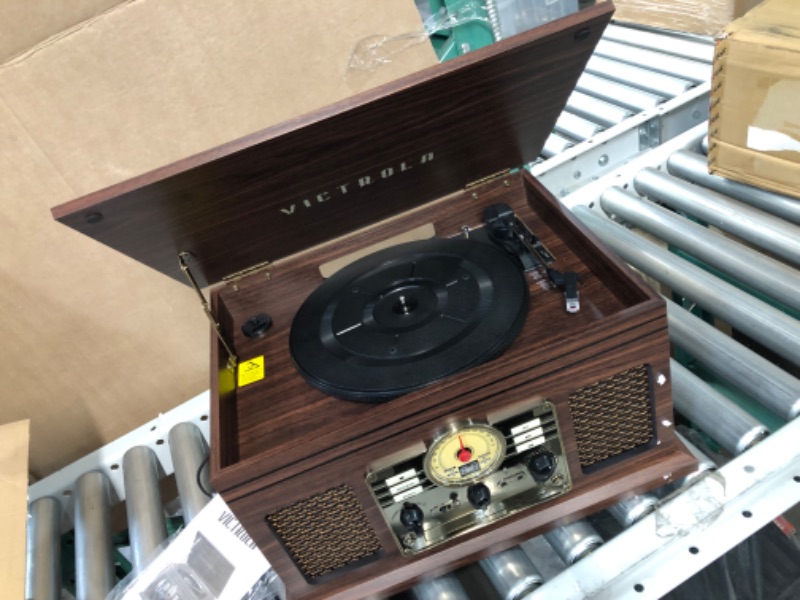 Photo 3 of Victrola Nostalgic 6-in-1 Bluetooth Record Player & Multimedia Center 