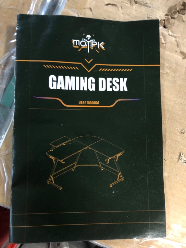 Photo 1 of [White/not black] MOTPK L Shaped Gaming Desk, 51 Inch