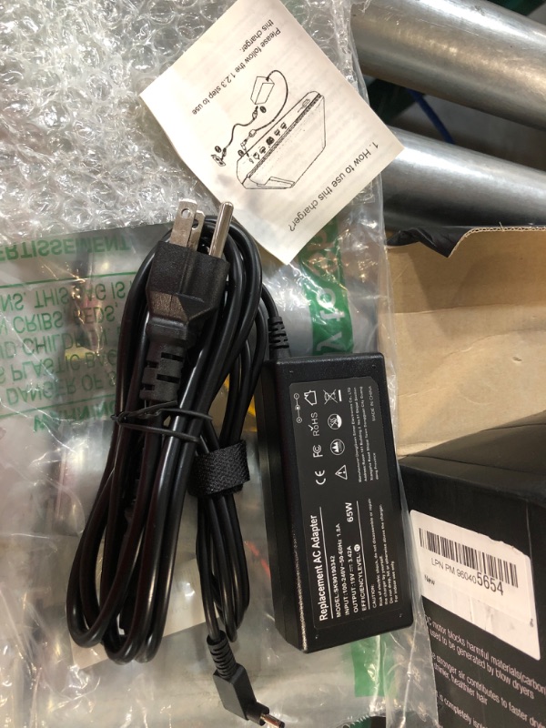 Photo 2 of 65W Laptop Charger Replace for HP ProBook 640 G2 650 G2 430 G3 440 G3 450 G3 455 g3 470 g3 450 g6 EliteBook 820 830 840 850 G6 G3 G4 G5 G7 725 745 755 G3 G4 G5 G6 Adapter Power Cord