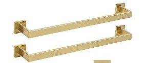 Photo 1 of **SEE NOTES**
Lava Odoro 2-Piece Bathroom Hardware Accessories Set Brushed Gold, Bathroom Towel Bar Holder Sets Wall Mounted Stainless Steel 23"