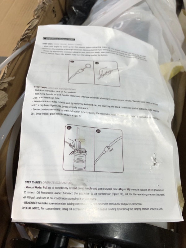 Photo 2 of *SEE NOTES*  Oil Changer Vacuum Fluid Extractor Pneumatic/Manual 6.5 Liter 