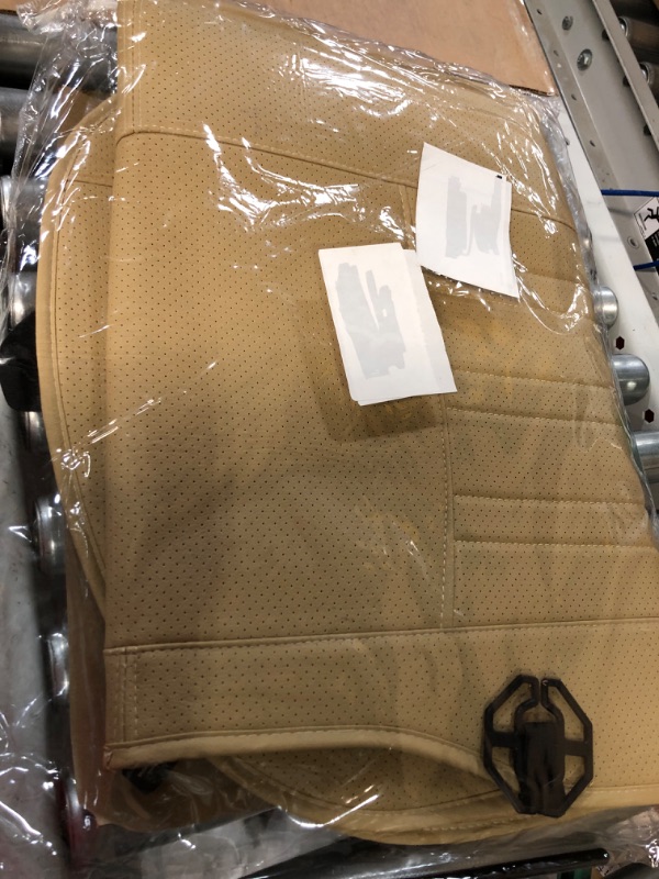 Photo 4 of Motor Trend Beige Faux Leather Rear Bench Car Seat Cover