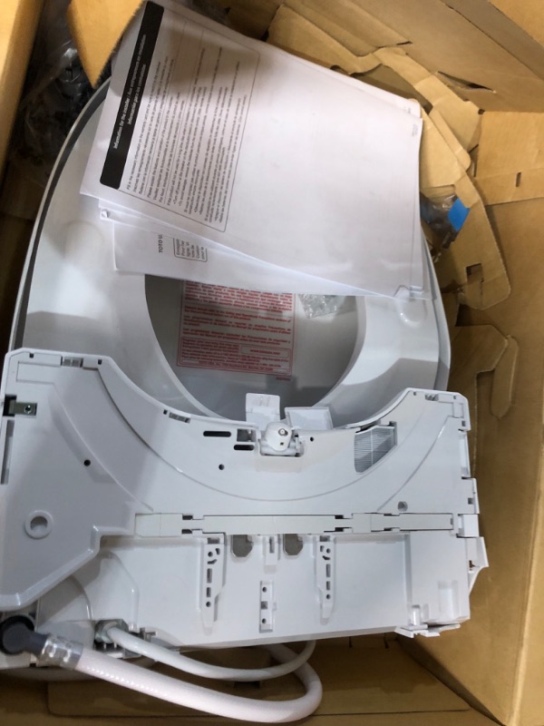 Photo 2 of **FOR PARTS ONLY** 
 TOTO SW3084#01 WASHLET C5 Electronic Bidet Toilet Seat with PREMIST and EWATER+ Wand Cleaning, Elongated, Cotton White C5 Elongated Cotton White