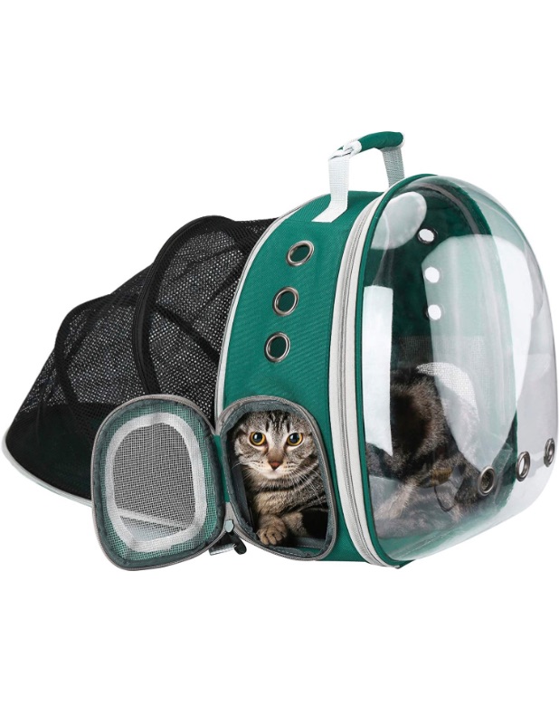 Photo 1 of Defabee Cat Backpack Softe-Sided Carrier Airline Approved, Ideal for Medium and Small Cat/Dog, 