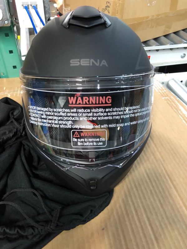 Photo 2 of Sena Outrush Bluetooth Modular Motorcycle Helmet with Intercom System XX-Large Outrush R (2021) Matte Black