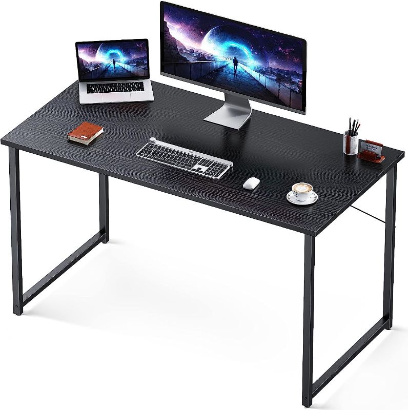 Photo 1 of 
Coleshome 47 Inch Computer Desk, Modern Simple Style Desk for Home Office, Study Student Writing Desk,Black