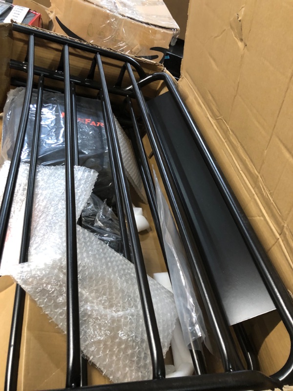 Photo 1 of MeeFar Roof Rack Carrier Basket Universal Rooftop Cargo Carrier Basket 51" X 36" X 5" + Waterproof Cargo Bag 15 Cubic Feet (44" 34" 17"), and Cargo Net with Attachment Hooks, Ratchet Straps ROOF BASKET and BAG