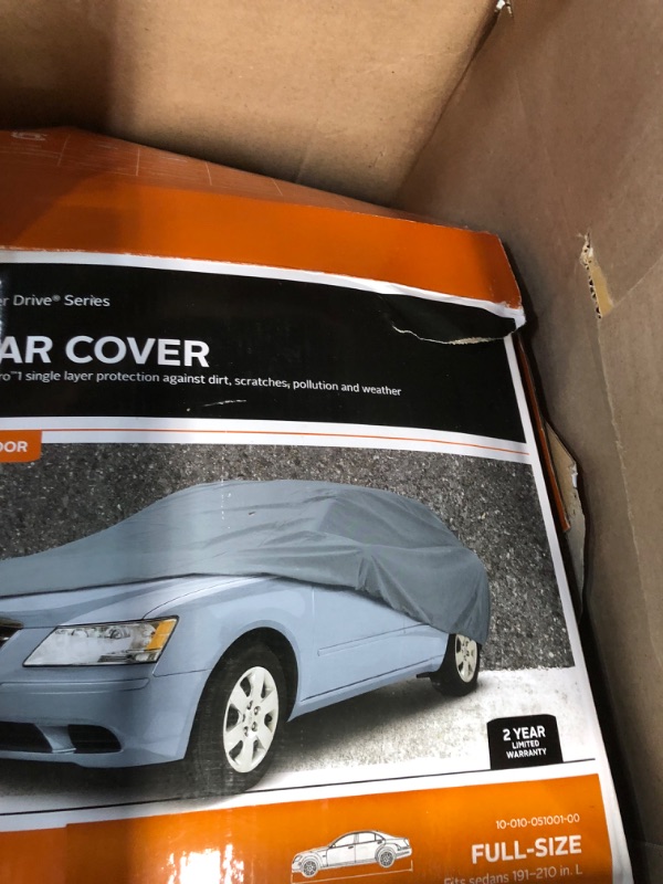 Photo 3 of Classic Accessories Over Drive PolyPRO 1 Full-Size Sedan Car Cover, Fits cars 16' - 17'6" L 16'-17'6"L (191"-210"L)