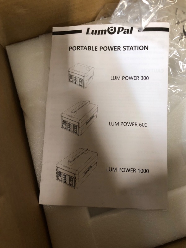 Photo 4 of Portable Power Station 300W, Lumopal 298Wh Solar Generator IP63 Waterproof Super Quiet  (500W PEAK)