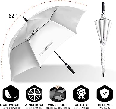 Photo 1 of *BRAND NEW* Vedouci Large Oversize Golf Umbrella Double Canopy Vented Windproof Stick Umbrella with Teflon Coating