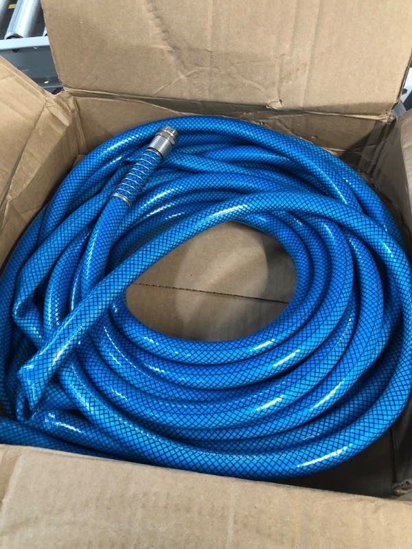 Photo 2 of Camco TastePURE 75ft Drinking Water Hose - Lead and BPA Free - Reinforced for Maximum Kink Resistance - Features a 5/8" Inner Diameter (21008), White Ships in Own Container