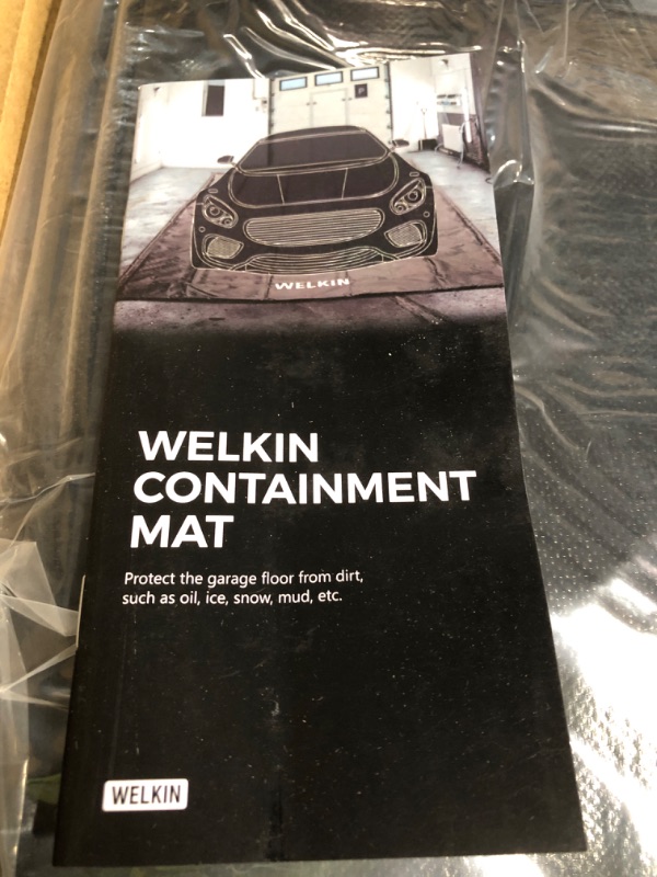 Photo 3 of WELKIN Containment Mat,(8'6" x 20'),Non-Slip Garage Floor Mat - Heavy Duty Waterproof Protection from Snow, Rain and Mud for Cars