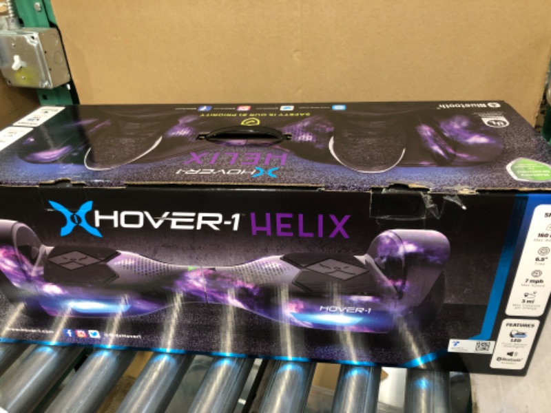 Photo 2 of (PARTS ONLY)Hover-1 Helix Electric Hoverboard | 7MPH Top Speed, 4 Mile Range, 6HR Full-Charge - GALAXY