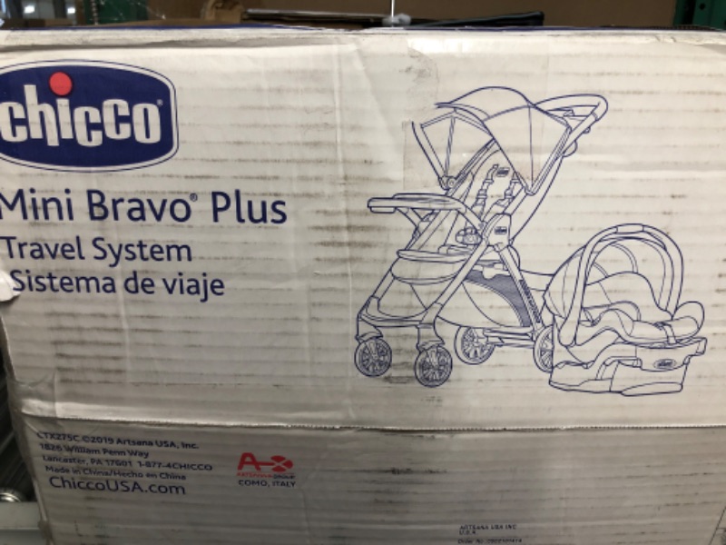 Photo 3 of Chicco Mini Bravo Plus Travel System - Midnight | Navy Mini Bravo Plus Midnight