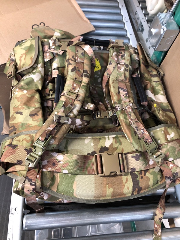 Photo 2 of Akmax.cn Military Backpack Army Rucksack, MOLLE 2 Medium Tactical Assault Pack with Frame, Multicam Flecktarn