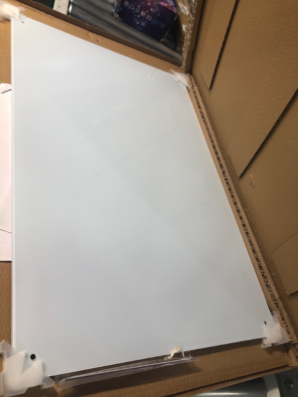 Photo 2 of QUEENLINK Magnetic Glass Whiteboard, 36 x 24 Inches Glass Dry Erase White Board