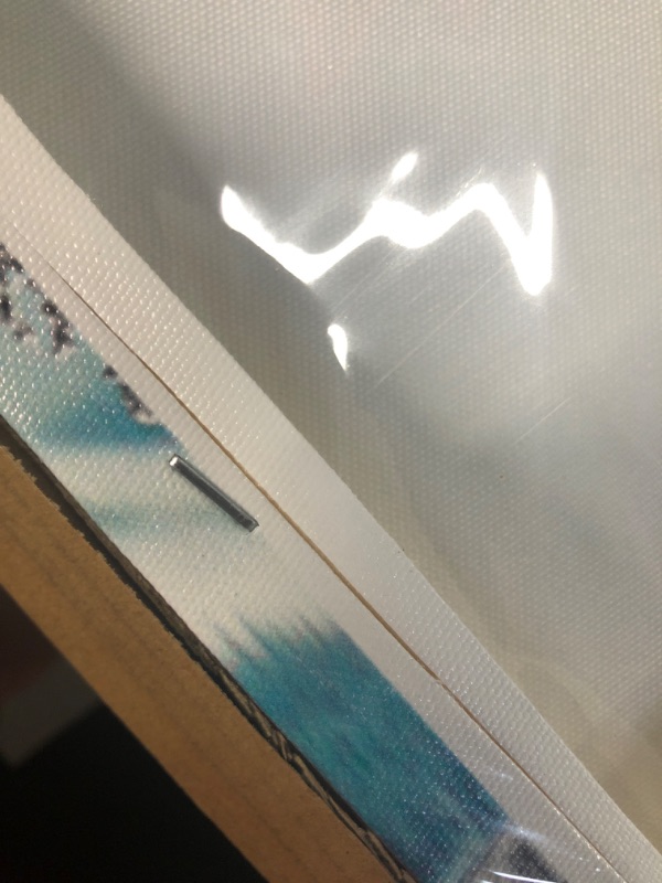Photo 1 of *CANVAS CUT**(SEE NOTES) Derkymo 4 Pieces Teal Blue Moraine Lake Wall Art 12"x24"x2pcs+12"x32"x2pcs