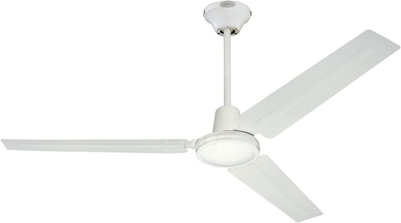 Photo 1 of Westinghouse 7812700 54" White Industrial 3 Blade Indoor Ceiling Fan