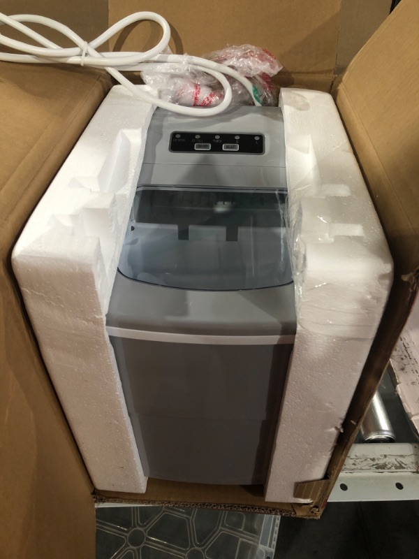 Photo 2 of  Countertop Ice Maker Machine, Portable Ice Makers Countertop, Make 26 lbs ice in 24 hrs,Ice Cube Ready in 6-8 Mins with Ice Scoop and Baske