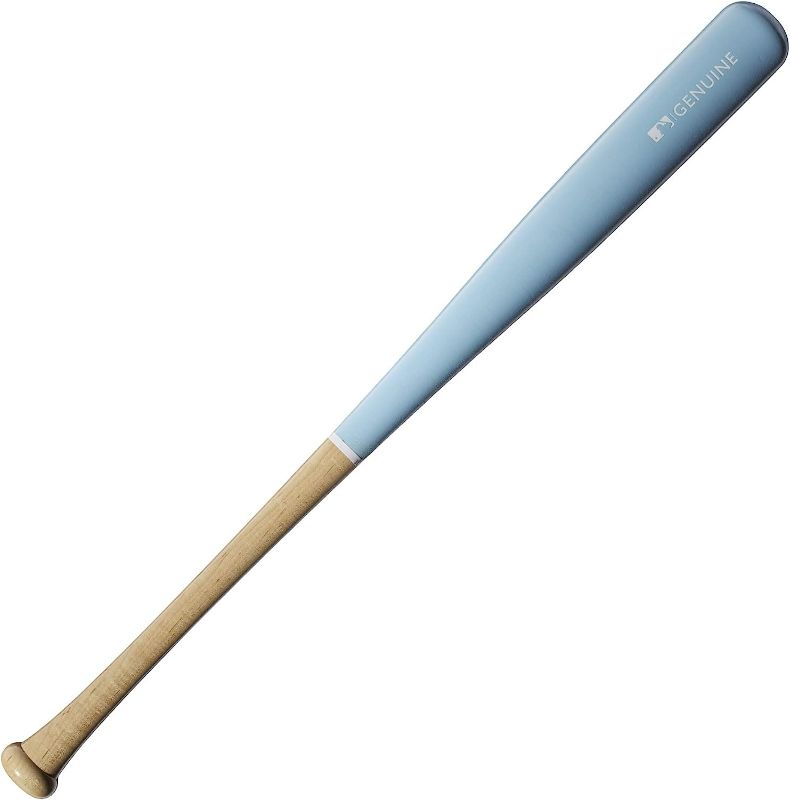 Photo 1 of **item damaged**see images***
 Louisville Slugger Genuine Mix Unfinished Light Blue Baseball Bat